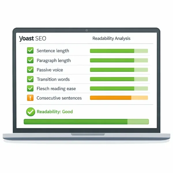 نقطه‌گذاری برای بهبود تحلیل خوانایی Yoast SEO